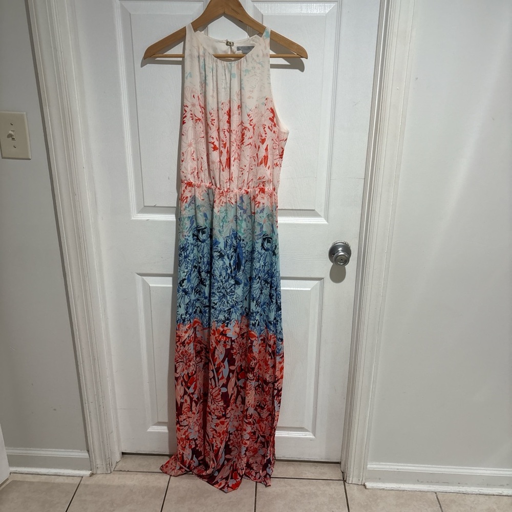 H&M Floral Maxi Dress - Red, Blue, White